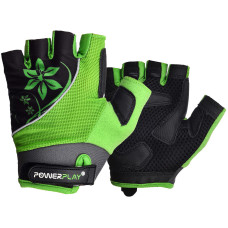 Велорукавички жіночі PowerPlay 5281 A Зелені XS