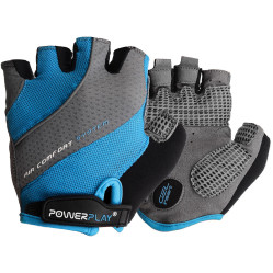 Велорукавички PowerPlay 5023 Блакитні XS