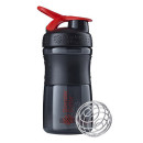 Шейкер спортивный (бутылка) BlenderBottle SportMixer Flip 20oz/590ml Black/Red