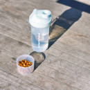Шейкер спортивний SmartShake Slim 500ml Pure White