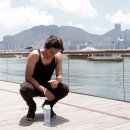 Шейкер спортивний SmartShake Slim 500ml Pure White