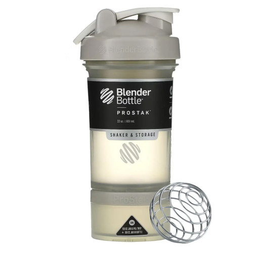 Шейкер спортивный BlenderBottle ProStak 22oz/650ml с 2-мя контейнерами Grey