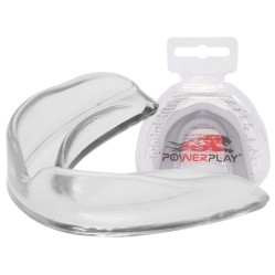 Капа боксерська PowerPlay 3318 JR дитяча (вік до 10) прозора