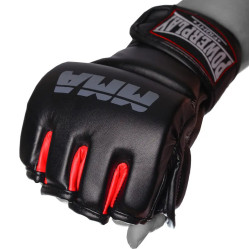 Перчатки MMA PowerPlay 3053 Черно-Красные S/M