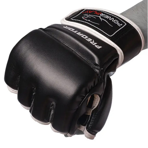 Рукавиці для MMA PowerPlay 3056 Чорні XL