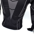 Термокофта з комірцем (лонгслів) X TECH Maglia Race 3 Munica Lunga  lupetto Nero XXL/XXXL Чорна