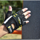 Рукавички для фітнесу Power System PS-2100 Basic EVO Black/Yellow Line XL