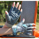 Перчатки для фитнеса MadMax MFG-921 Voodoo Mid grey/light blue S