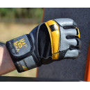 Рукавички для фітнесу MadMax MFG-880 Signature Black/Grey/Yellow M