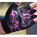 Рукавички для фітнесу MadMax MFG-770 Flower Power Gloves Black/Pink XS