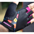 Рукавички для фітнесу MadMax MFG-770 Flower Power Gloves Black/Pink XS