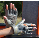 Рукавички для фітнесу MadMax MFG-921 Voodoo Light grey/orange M