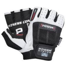 Рукавички для фітнесу Power System PS-2300 Fitness Black/White L