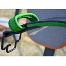 Пояс для важкої атлетики MadMax MFB-302 Quick Release Belt  шкіряний Black/Green L