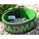 Пояс для важкої атлетики MadMax MFB-302 Quick Release Belt  шкіряний Black/Green L