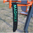 Пояс для важкої атлетики MadMax MFB-301 Suede Single Prong шкіряний Black/Green L