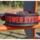 Пояс для важкої атлетики Power System PS-3830 Beast шкіряний Black/Red L