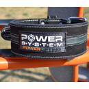 Пояс для пауерліфтингу Power System PS-3800  PowerLifting шкіряний Black/Grey Line L