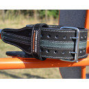 Пояс для пауерліфтингу Power System PS-3800  PowerLifting шкіряний Black/Grey Line L