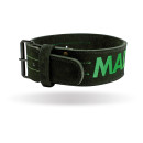 Пояс для важкої атлетики MadMax MFB-301 Suede Single Prong шкіряний Black/Green XXL