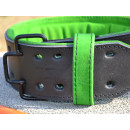 Пояс для важкої атлетики MadMax MFB-302 Quick Release Belt  шкіряний Black/Green XL