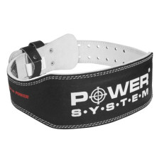 Пояс для важкої атлетики Power System PS-3250 Power Basic шкіряний Black M