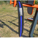 Пояс для пауерліфтингу Power System PS-3800  PowerLifting шкіряний Black/Blue Line M