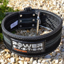 Пояс для пауерліфтингу Power System PS-3800  PowerLifting шкіряний Black/Grey Line M