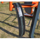 Пояс для пауерліфтингу Power System PS-3800  PowerLifting шкіряний Black/Grey Line M