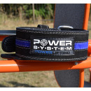 Пояс для пауерліфтингу Power System PS-3800  PowerLifting шкіряний Black/Blue Line XL