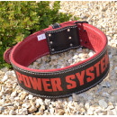 Пояс для важкої атлетики Power System PS-3830 Beast шкіряний Black/Red M