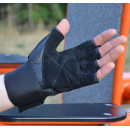 Рукавички для фітнесу MadMax MFG-269 Professional Exclusive Black L