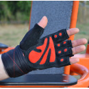 Рукавички для фітнесу MadMax MFG-568 Extreme 2nd edition Black/Red XXL