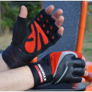 Рукавички для фітнесу MadMax MFG-568 Extreme 2nd edition Black/Red XXL