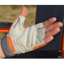 Рукавички для фітнесу MadMax MFG-850 Crazy Grey/Orange M