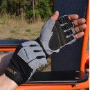Рукавички для фітнесу MadMax MFG-871 Damasteel Grey/Black M