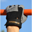 Рукавички для фітнесу MadMax MFG-871 Damasteel Grey/Black M