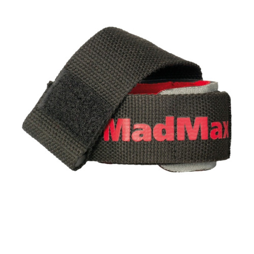 Лямки для тяги MadMax MFA-332 PWR Straps+  Black/Grey/Red