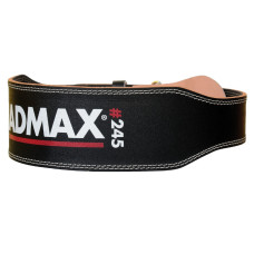 Пояс для важкої атлетики MadMax MFB-245 Full leather шкіряний Black L