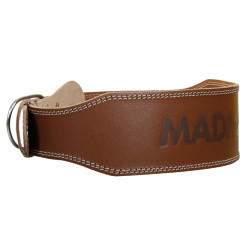 Пояс для важкої атлетики MadMax MFB-246 Full leather шкіряний Chocolate brown S