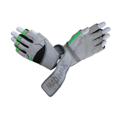 Рукавички для фітнесу MadMax MFG-860 Wild Grey/Green M