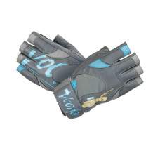 Рукавички для фітнесу MadMax MFG-921 Voodoo Mid grey/light blue S