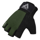 Рукавички для фітнесу RDX W1 Half Army Green Plus L
