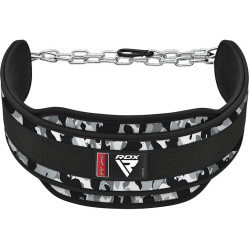 Пояс для обременений с цепью RDX T7 Dipping Belt 2 Layer неопреновый Camo Grey