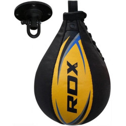 Пневмогрушь боксерская RDX 2Y Boxing Speed Ball Leather Multi Yellow/Blue