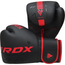 Боксерські рукавиці RDX F6 Kara Matte Red 16 унцій (капа в комплекті)