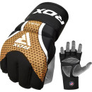 Рукавиці для ММА RDX AURA PLUS T-17 Black Golden M (капа у комплекті)