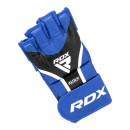 Рукавиці для ММА RDX AURA PLUS T-17 Blue/Black M (капа у комплекті)