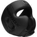 Боксерський шолом RDX F6 KARA Matte Black XL (капа у комплекті)