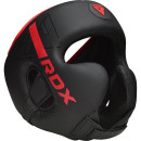 Боксерський шолом RDX F6 KARA Matte Red XL (капа у комплекті)